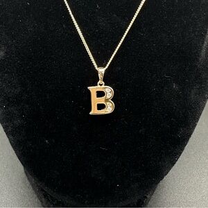 Gold Filled Initial Necklace
